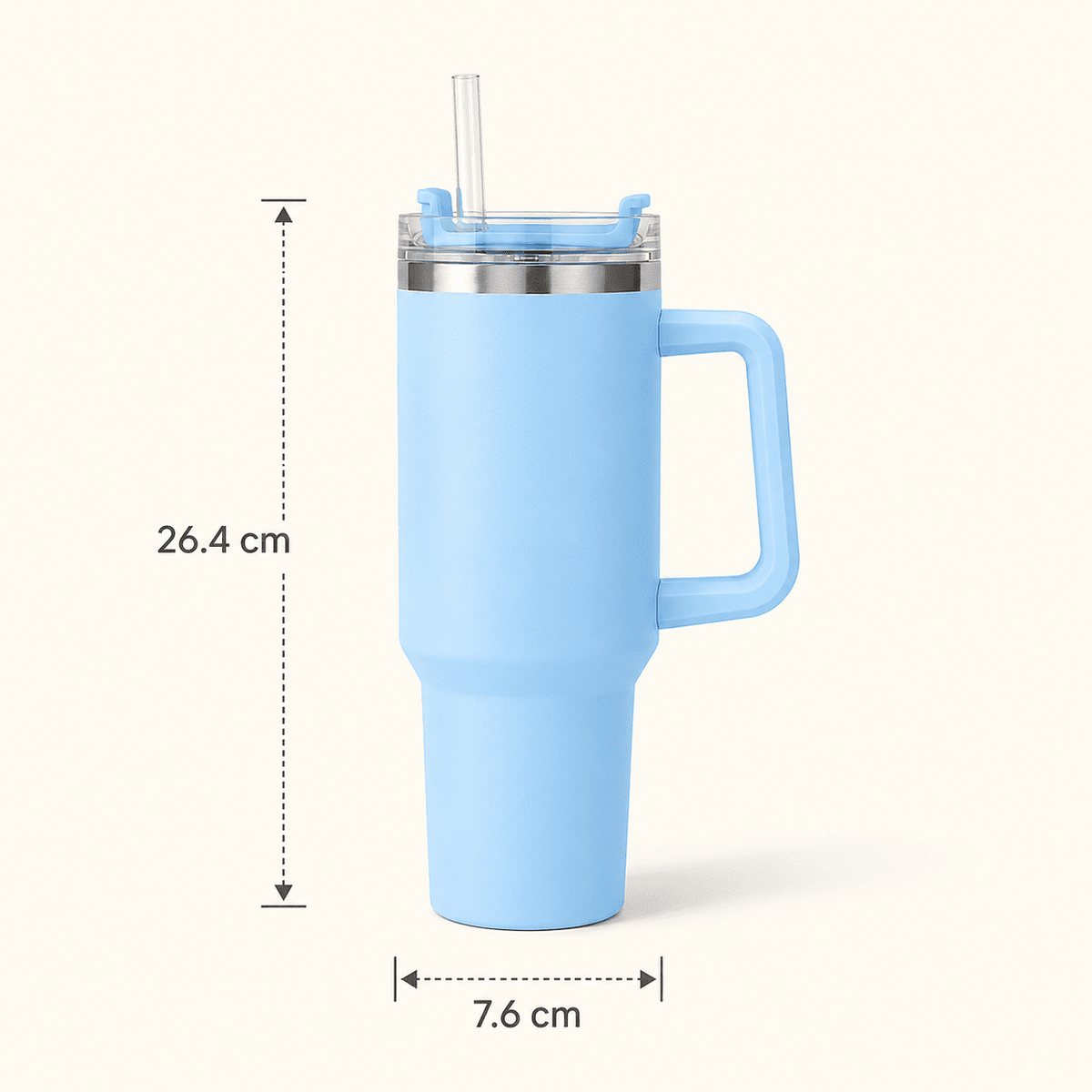 H20 FlowState 40oz Stainless Steel Vacuum Insulated Tumbler ( SKY BLUE )