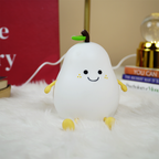 Cute Pear Night Light | Soft LED Decorative Lamp for Bedroom, Kids Room & Desk Décor