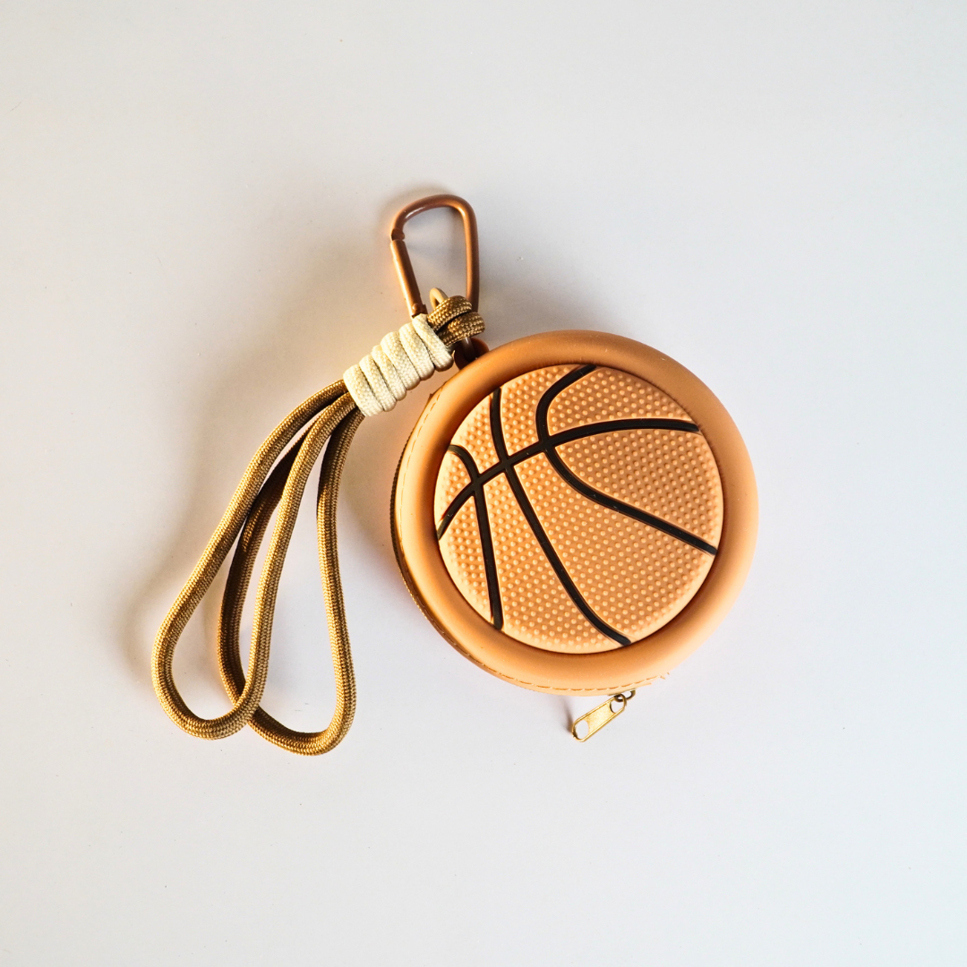 Sports Ball Pouch Keychain(Random Color)
