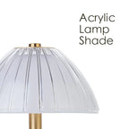Ribbed Dome Shade Warm Ambient LED Desk Lamp