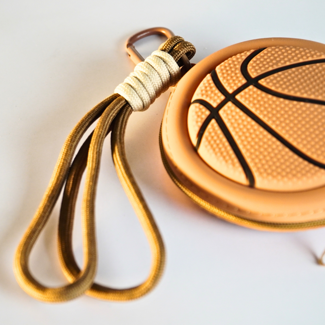 Sports Ball Pouch Keychain(Random Color)