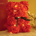 Rose Teddy Bear – Romantic Artificial Flower Bear Gift for Love & Special Moments