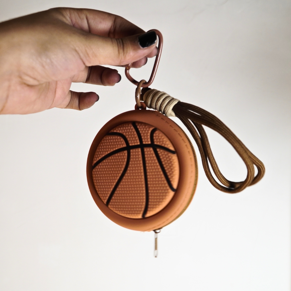 Sports Ball Pouch Keychain(Random Color)