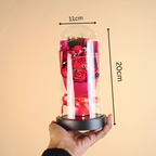 Forever Rose in Glass Dome Lamp