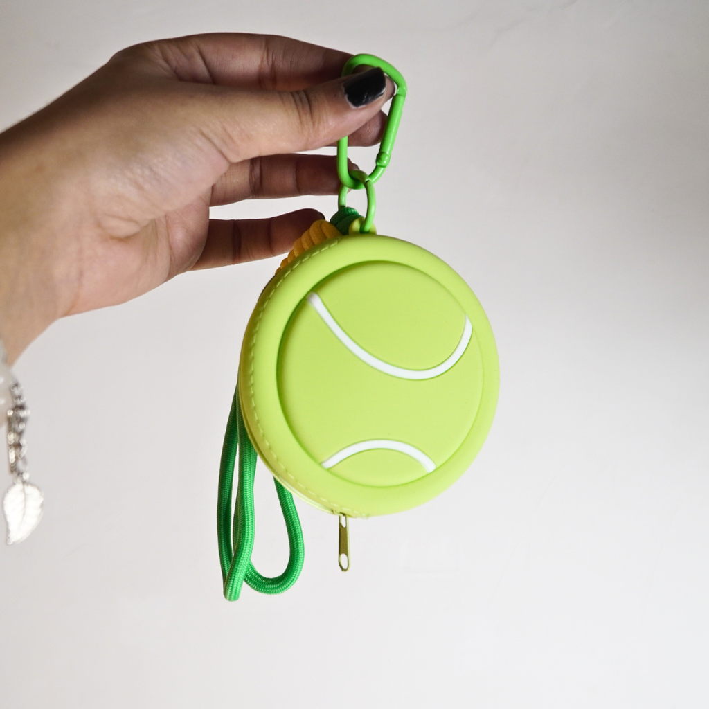 Sports Ball Pouch Keychain(Random Color)