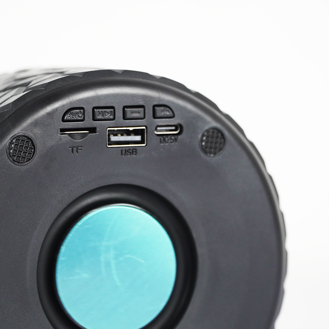 TurboWheel™ Wireless Bluetooth Speaker – Tire Design with Deep Bass & RGB Vibe Lights