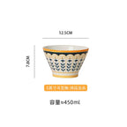Golden Rim Harmony Bowls – Set of 6 | Elegant Ceramic Serving Bowls