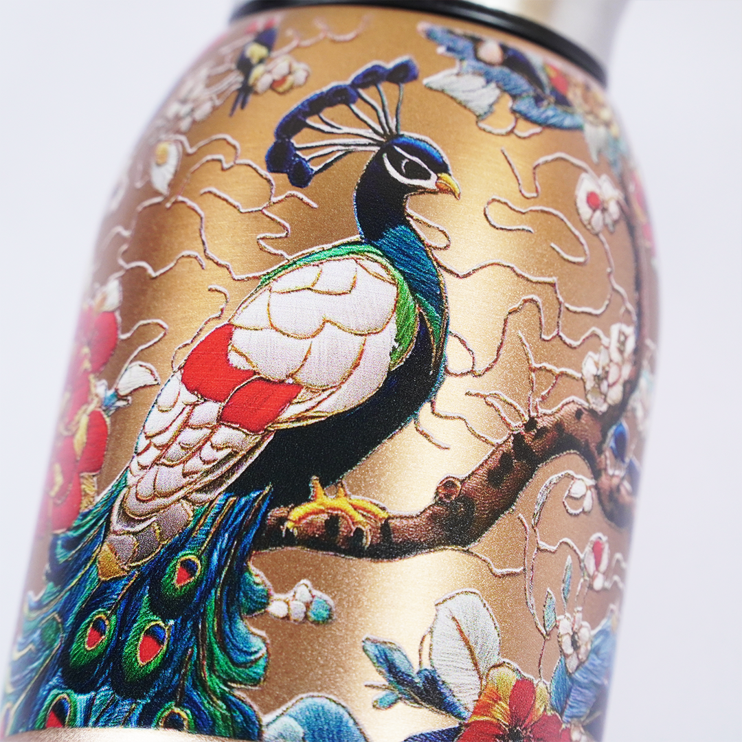 Floral Stainless Steel Flask