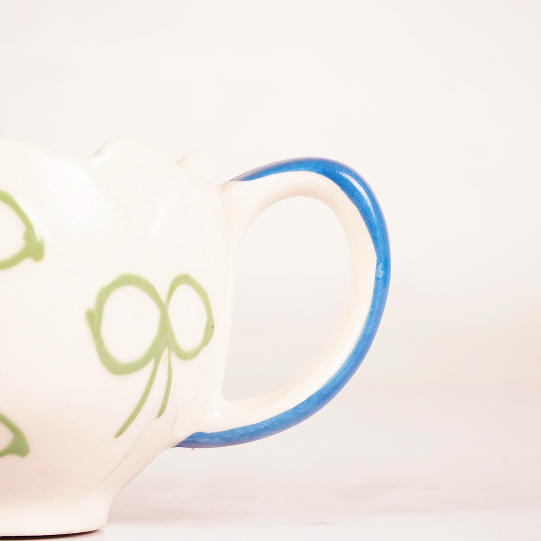 g with Green Accents – Cute Aesthetic Coffee Cup for Tea & Coffee