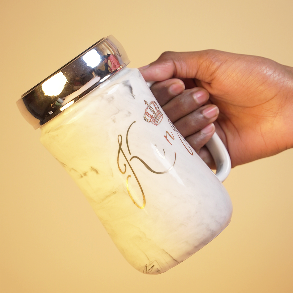 Cute Portable Water Bottle – 380ml Leak-Proof Reusable Drinking Bottle for Kids & Daily Use ( Couples mug )
