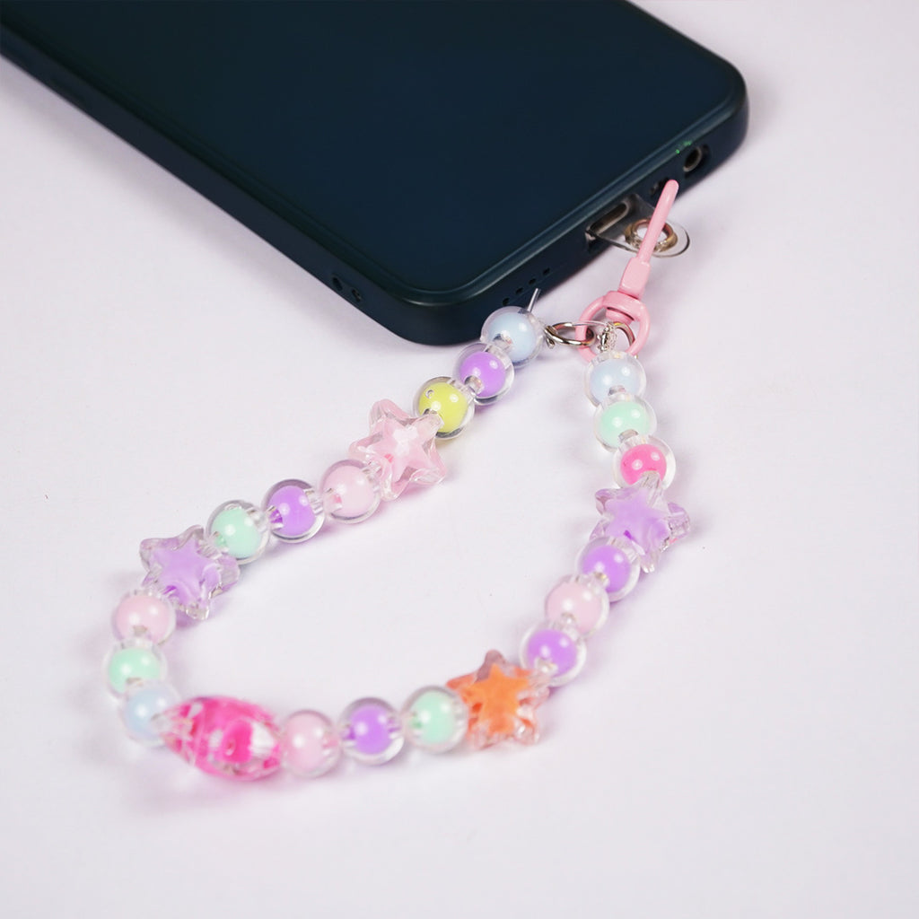 Cute Aesthetic Pearl & Crystal Key Ring