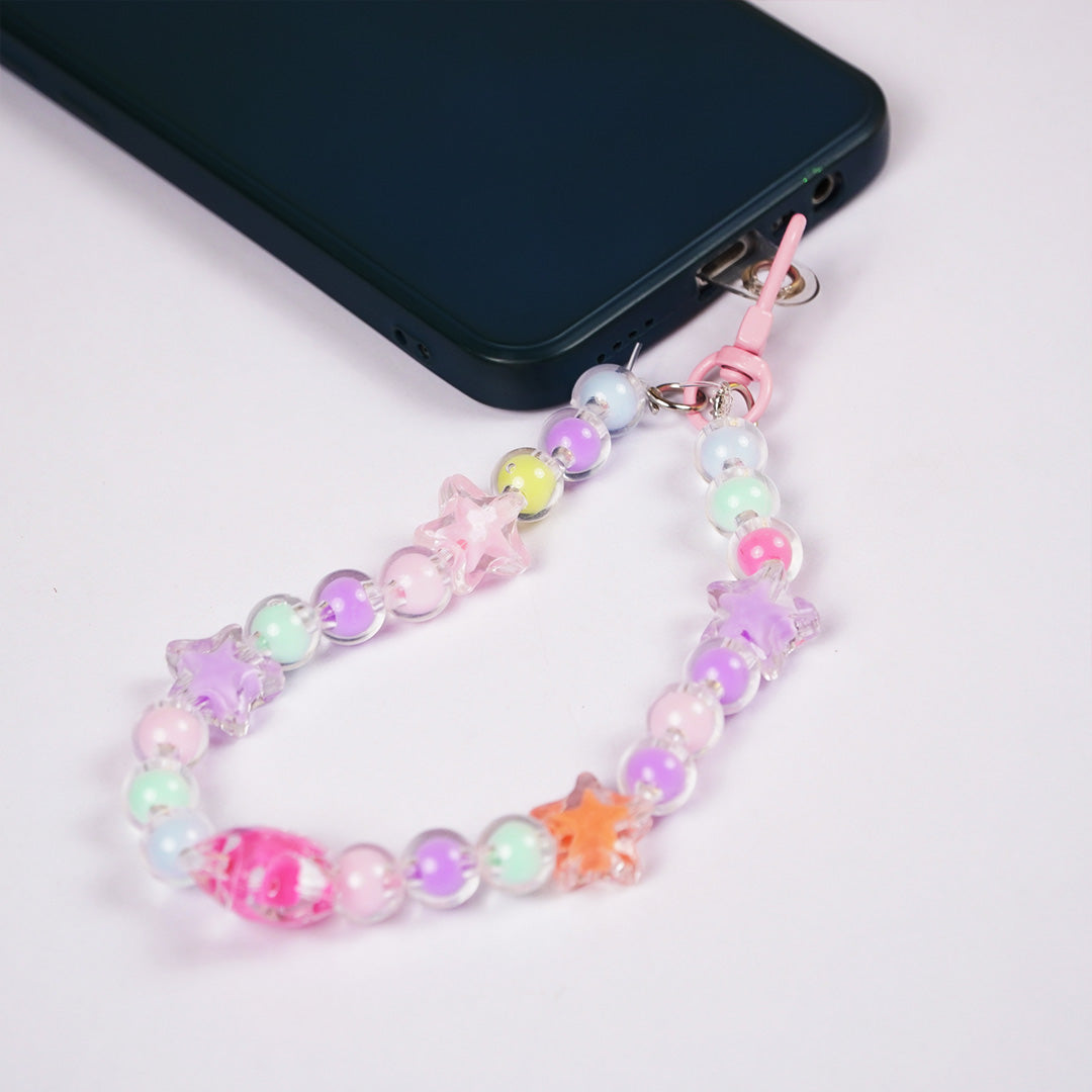 Cute Aesthetic Pearl & Crystal Key Ring