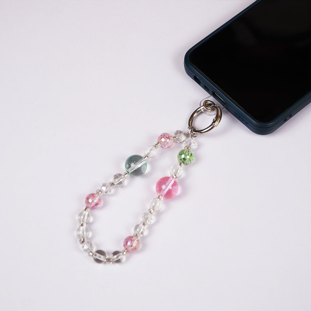 Cute Aesthetic Pearl & Crystal Key Ring