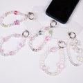 Cute Aesthetic Pearl & Crystal Key Ring
