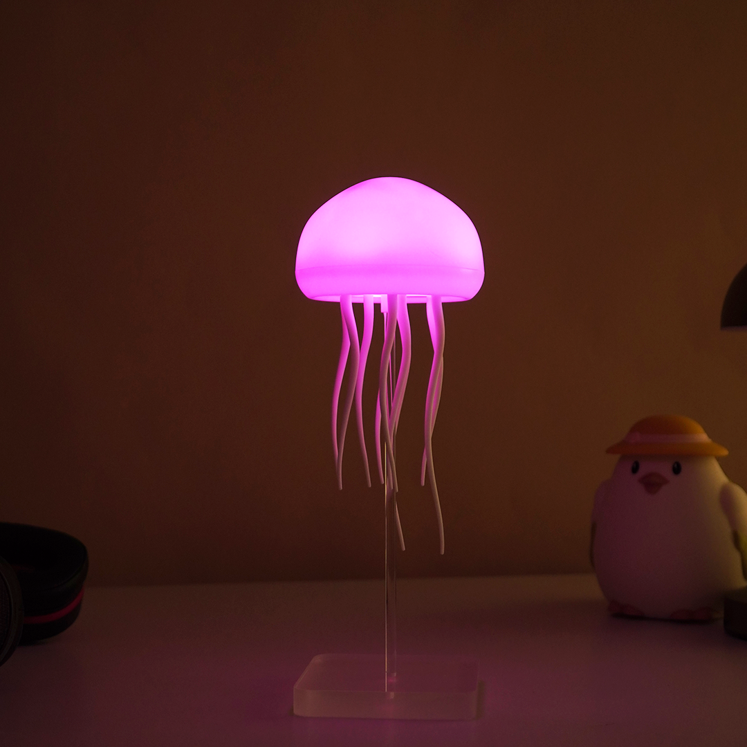 Glowing Jellyfish LED Night Lamp – Soft Ambient Light for Bedroom, Kids Room & Home Décor