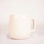 White Ceramic Heart Print Mug – Cute Red Heart Coffee & Tea Cup