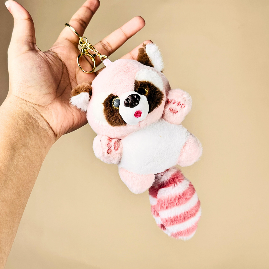 Cute Red Panda Plush Keychain(Random Color)
