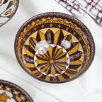 Handcrafted Printed Ceramic Serving Bowls Set | Designer Snack, Dip & Dessert Bowls for Kitchen & Dining