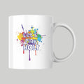 Let’s Play Holi Printed Ceramic Mug – Colorful Holi Festival Coffee Cup for Gifts, Home & Office