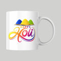 Happy Holi Printed Ceramic Mug – Colorful Festival Design Coffee & Tea Cup | Perfect Holi Gift for Friends, Family & Office
