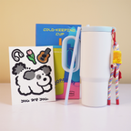 800ml Insulated Travel Tumbler with Handle, Straw & Carry Strap | Stainless Steel Reusable Drinking Cup