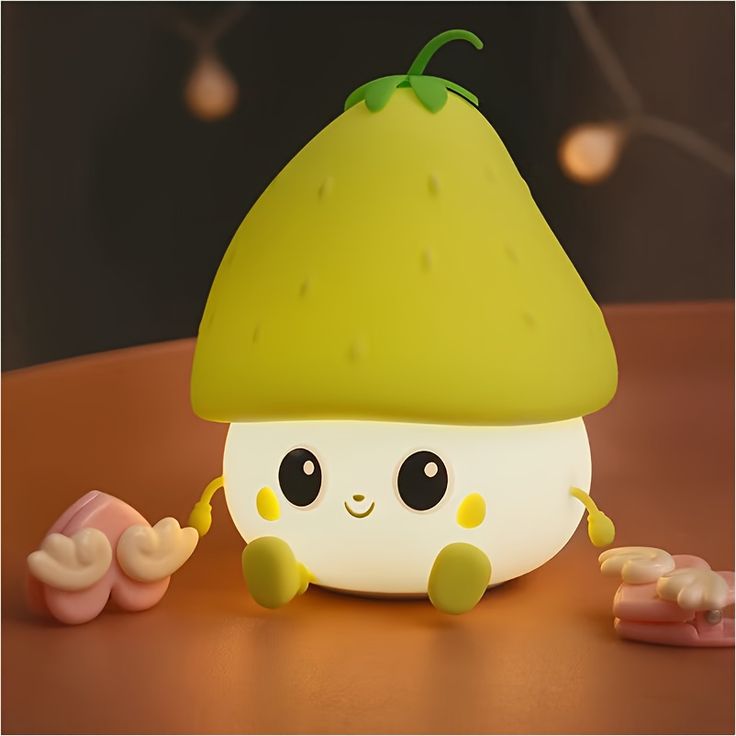 Cute Silicone LED Night Light Lamps USB Rechargeable Mood Lamp