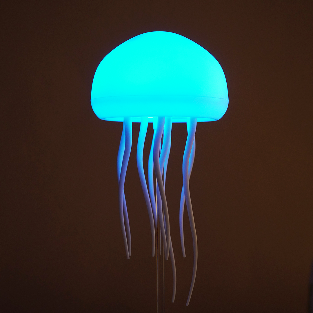 Glowing Jellyfish LED Night Lamp – Soft Ambient Light for Bedroom, Kids Room & Home Décor