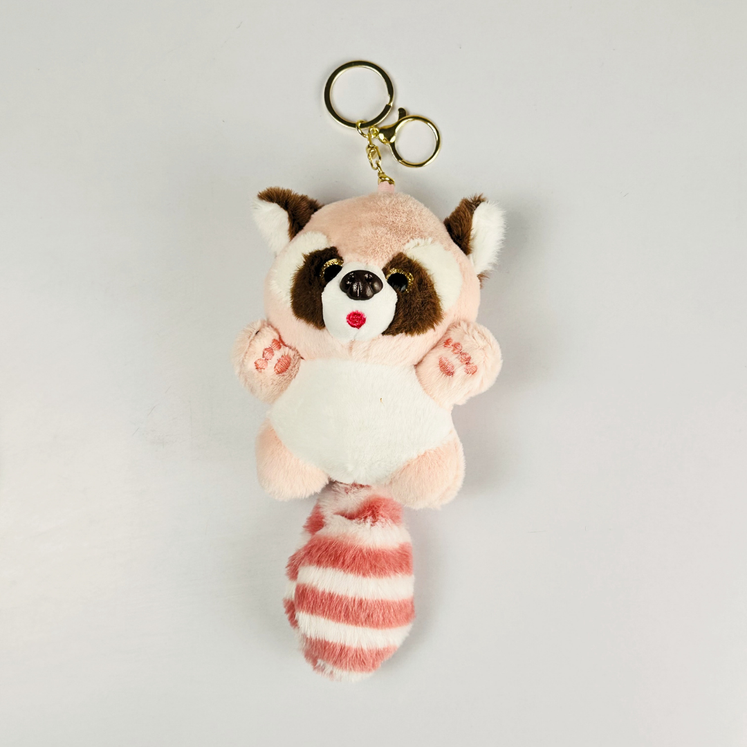 Cute Red Panda Plush Keychain(Random Color)