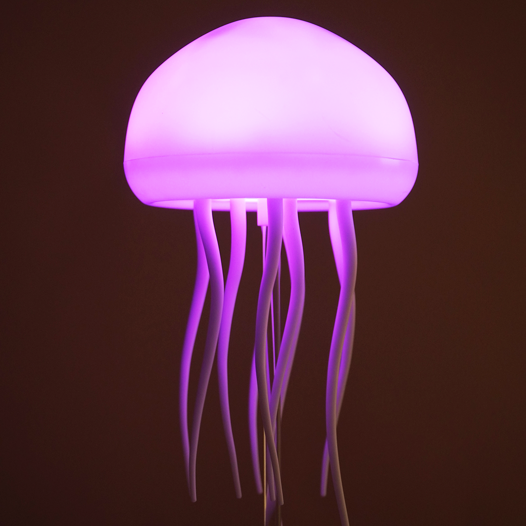Glowing Jellyfish LED Night Lamp – Soft Ambient Light for Bedroom, Kids Room & Home Décor