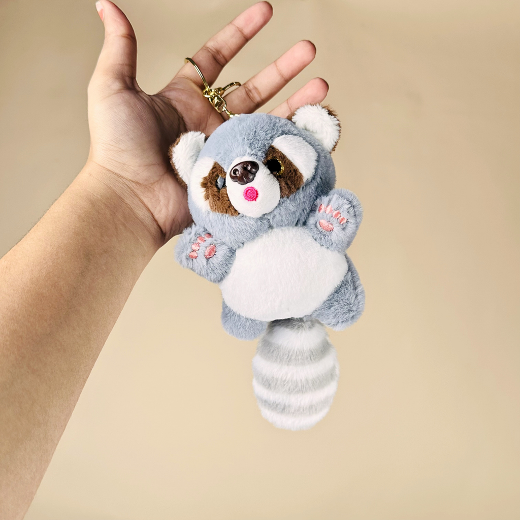 Cute Red Panda Plush Keychain(Random Color)