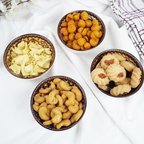 Handcrafted Printed Ceramic Serving Bowls Set | Designer Snack, Dip & Dessert Bowls for Kitchen & Dining