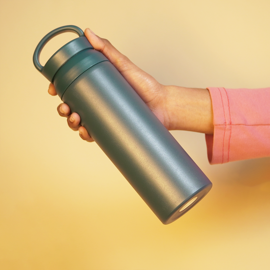 Premium Matte Finish Leak-Proof Water Bottle with Carry Handle | Reusable Travel & Office Bottle