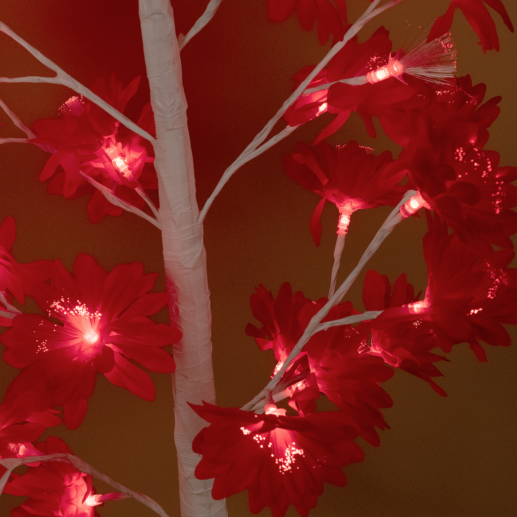 Warm Red Leaf Glow Lamp