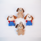 Handmade Crochet Puppy Keychain | Cute Plush Charm