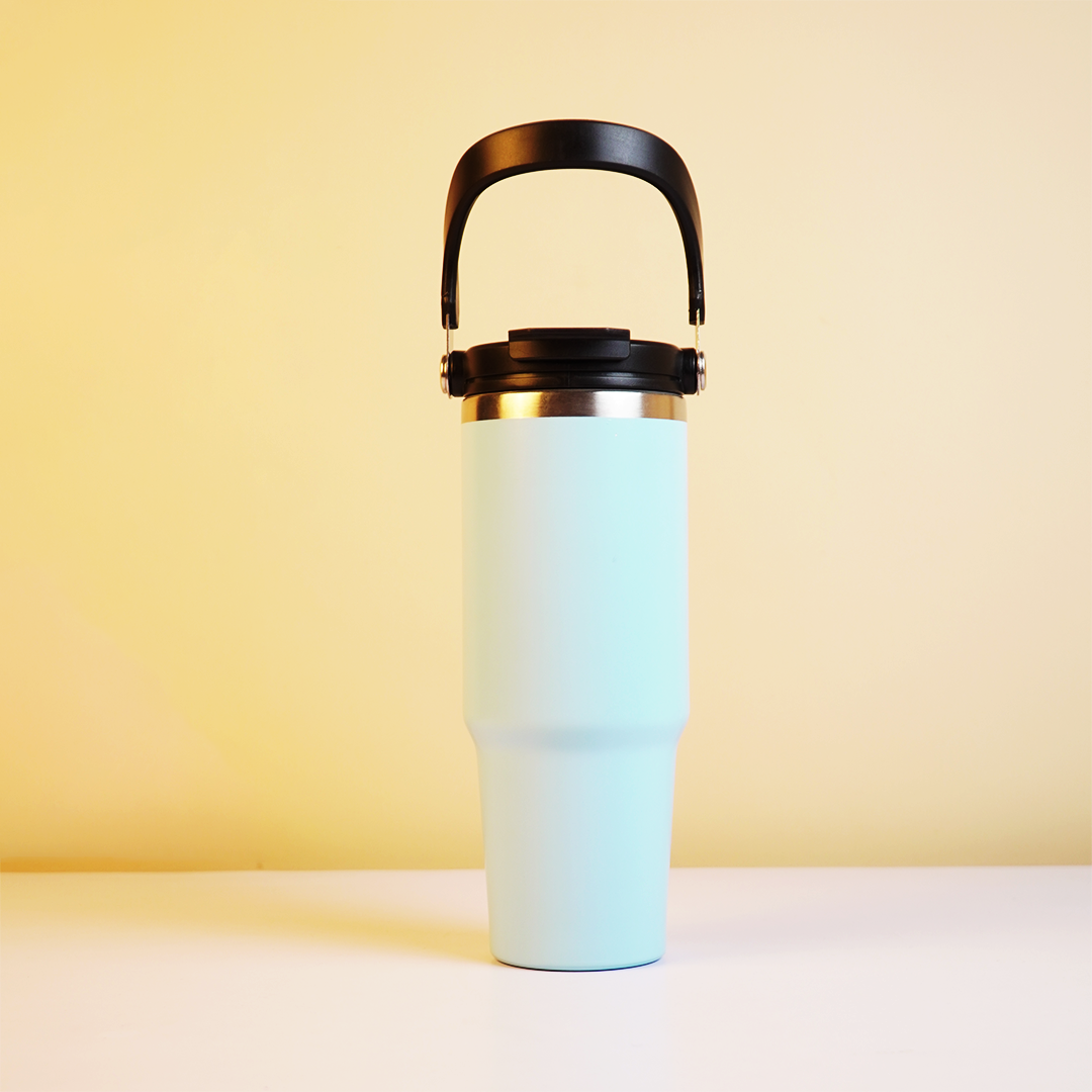 900ml Stainless Steel Water Bottle with Handle | Leak-Proof Reusable Bottle for Gym, Office, Travel & Outdoor Use