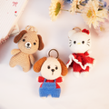 Handmade Crochet Puppy Keychain | Cute Plush Charm