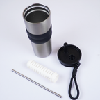 Stainless Steel Travel Tumbler with Straw | 700ml Insulated Reusable Cup for Hot & Cold Drinks