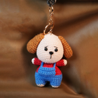 Handmade Crochet Puppy Keychain | Cute Plush Charm
