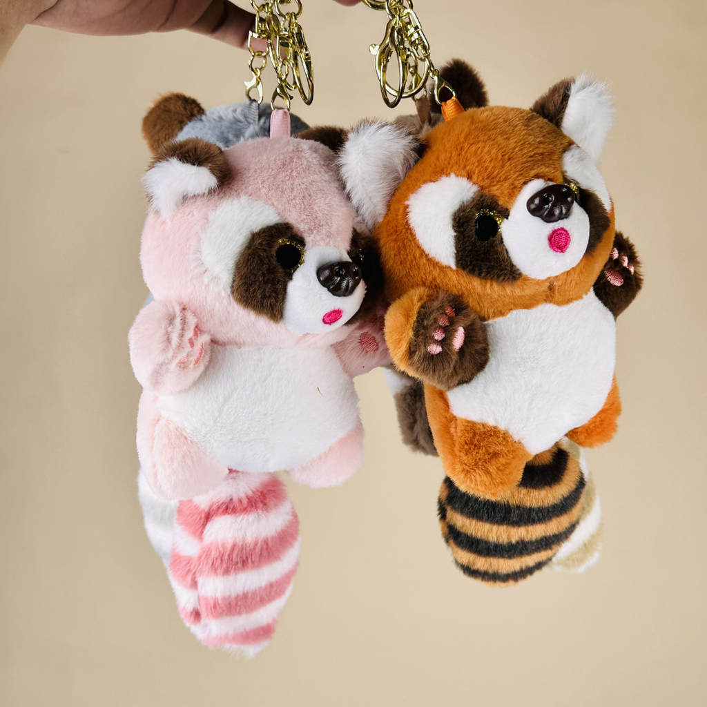 Cute Red Panda Plush Keychain(Random Color)