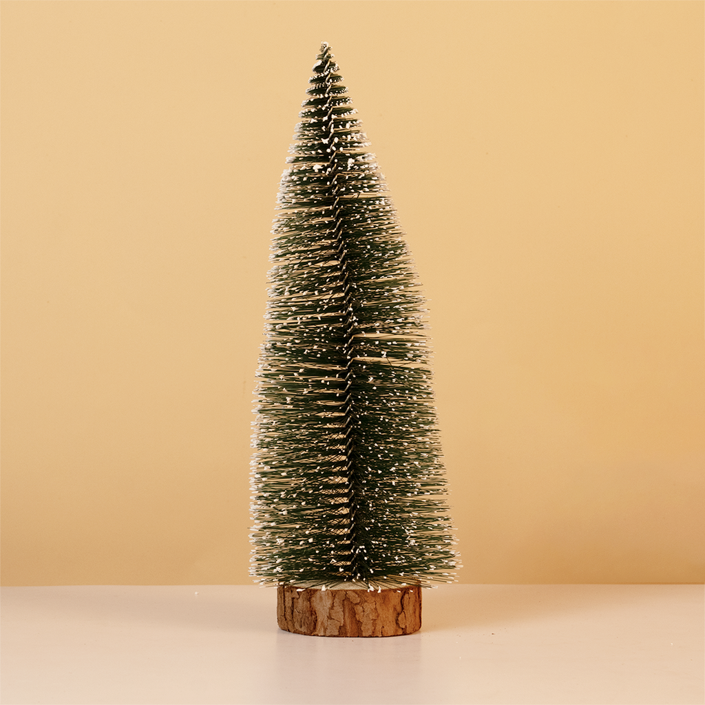 Set 2 Mini Snowy Christmas Tree