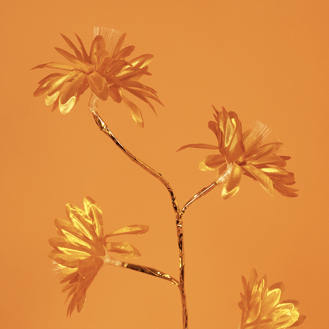 Golden LED Blossom Tree Light | Decorative Flower Lamp