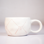Ceramic Coffee Mug with Bow Ribbon Design