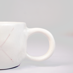 Ceramic Coffee Mug with Bow Ribbon Design