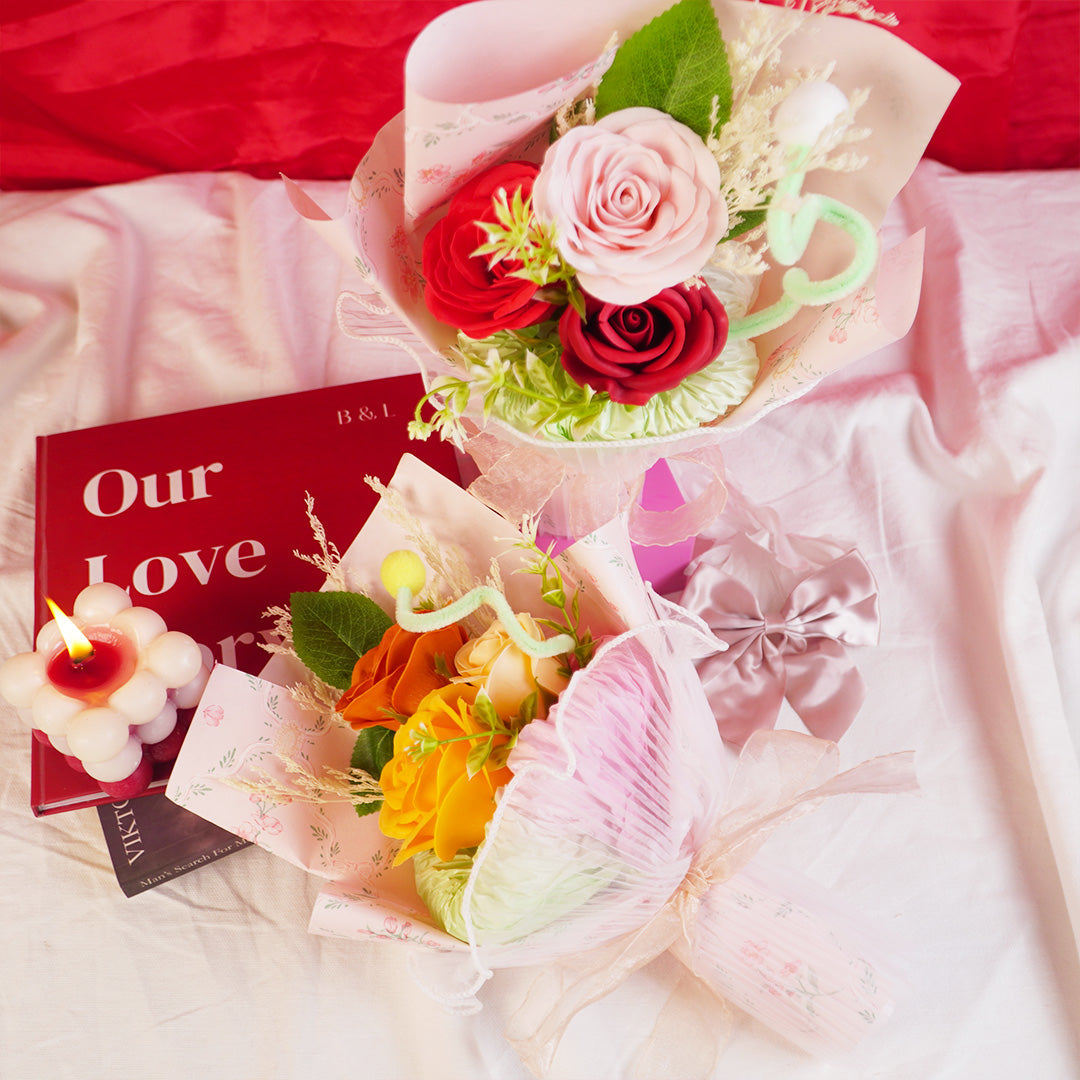 Handcrafted Artificial Rose Bouquet