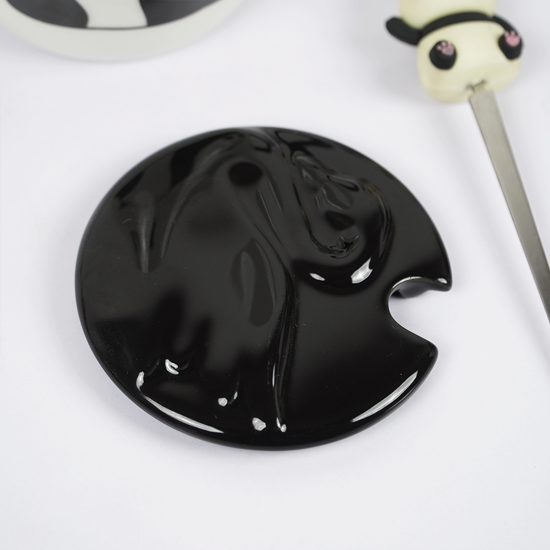 Lazy Panda Ceramic Coffee Mug with Lid & Spoon | Cute Panda Design | Tea & Coffee Mug for Home & Office | Gift Mug