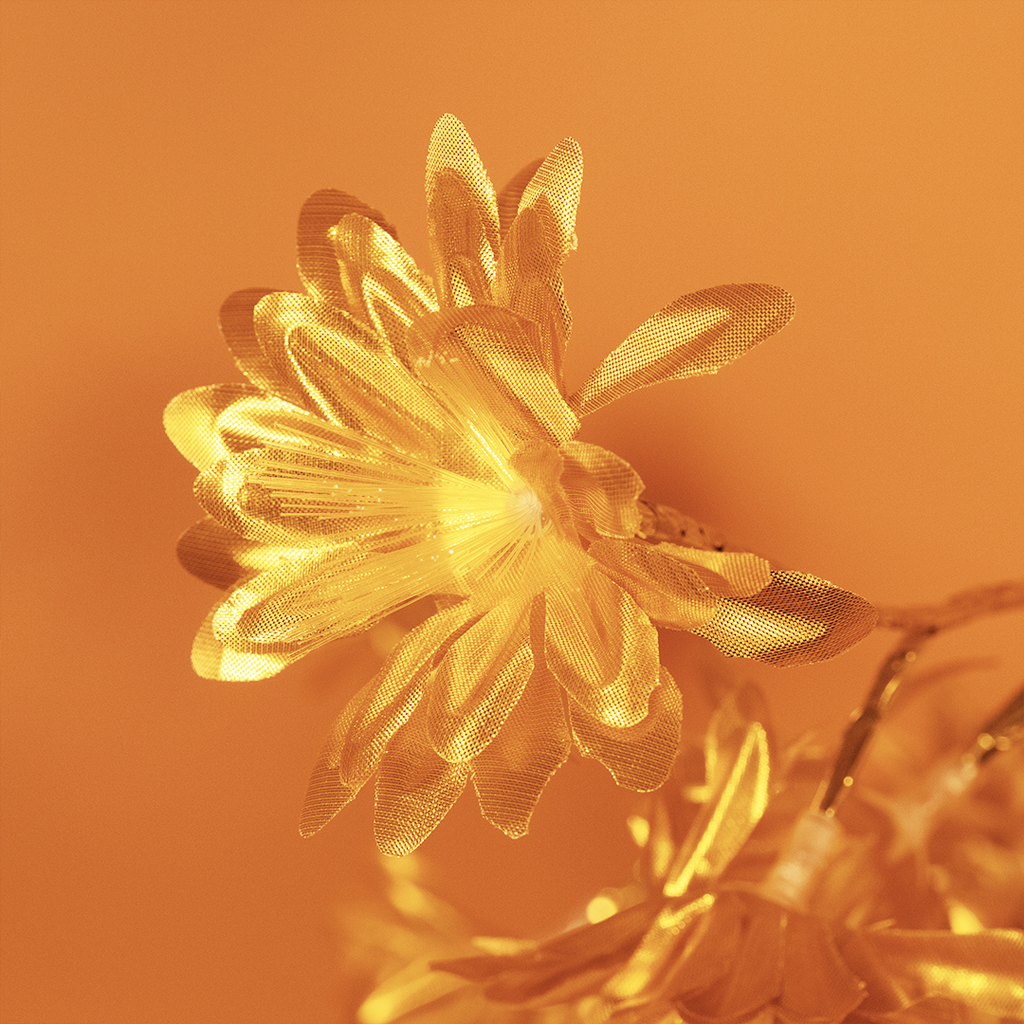 Golden LED Blossom Tree Light | Decorative Flower Lamp