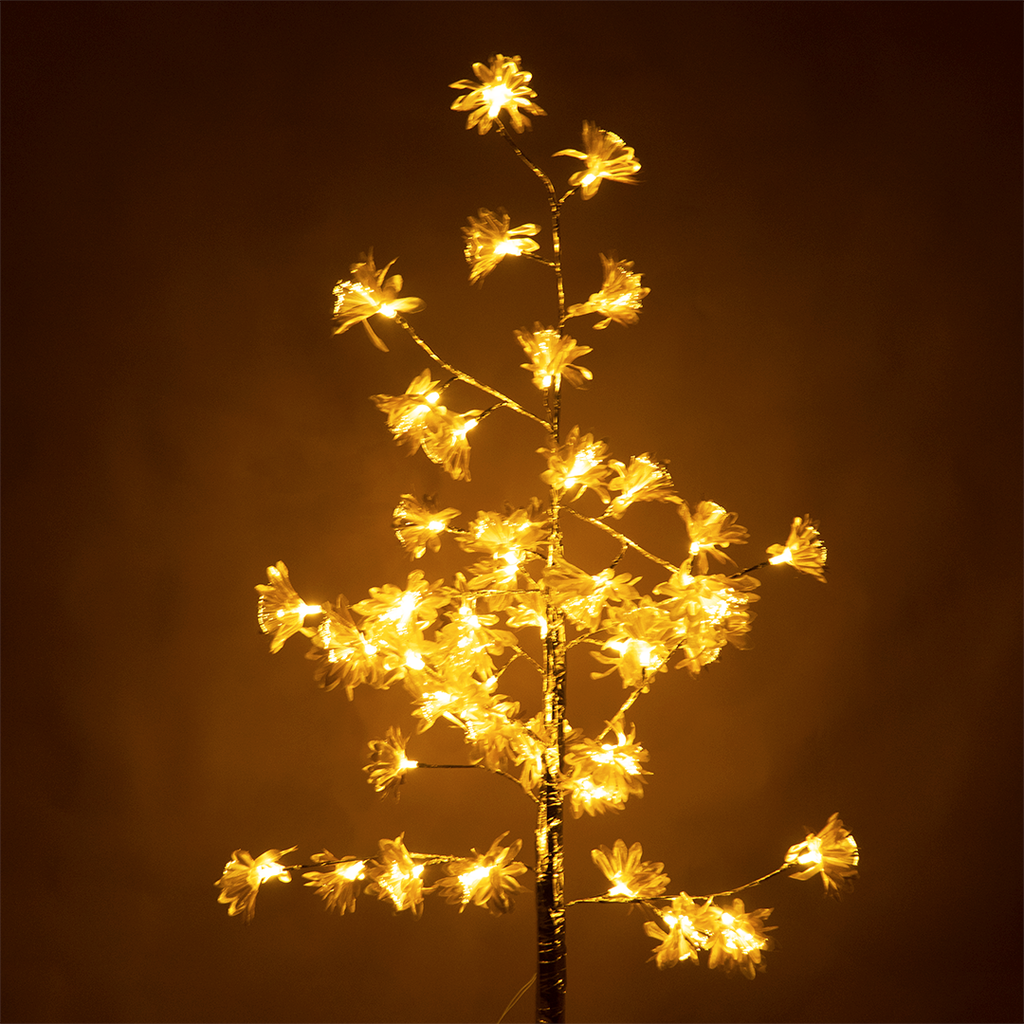 Golden LED Blossom Tree Light | Decorative Flower Lamp