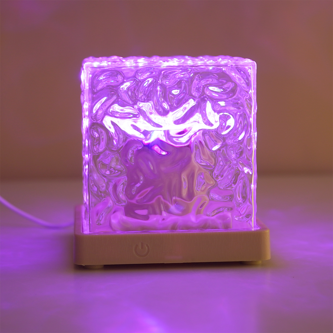 Crystal Cube LED Night Lamp – Aesthetic Color-Changing Ambient Light for Bedroom & Home Décor