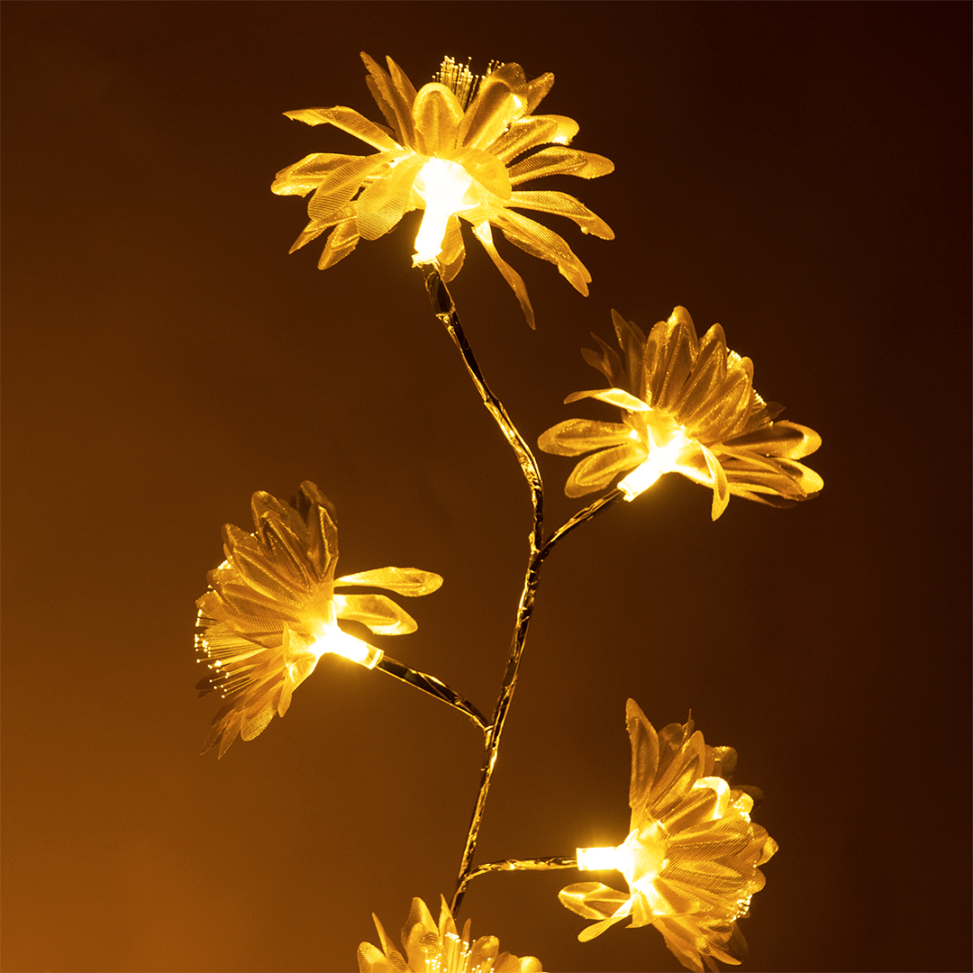 Golden LED Blossom Tree Light | Decorative Flower Lamp