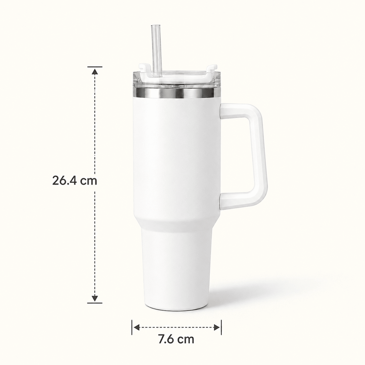 H20 FlowState Stainless Steel Vacuum Insulated Tumbler ( WHITE )